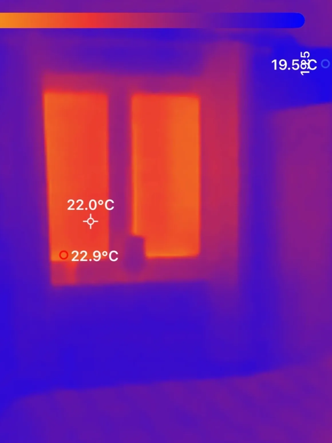 Thermal imaging of heat loss